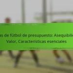 Botas de fútbol de presupuesto: Asequibilidad, Valor, Características esenciales