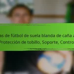 Botas de fútbol de suela blanda de caña alta: Protección de tobillo, Soporte, Control
