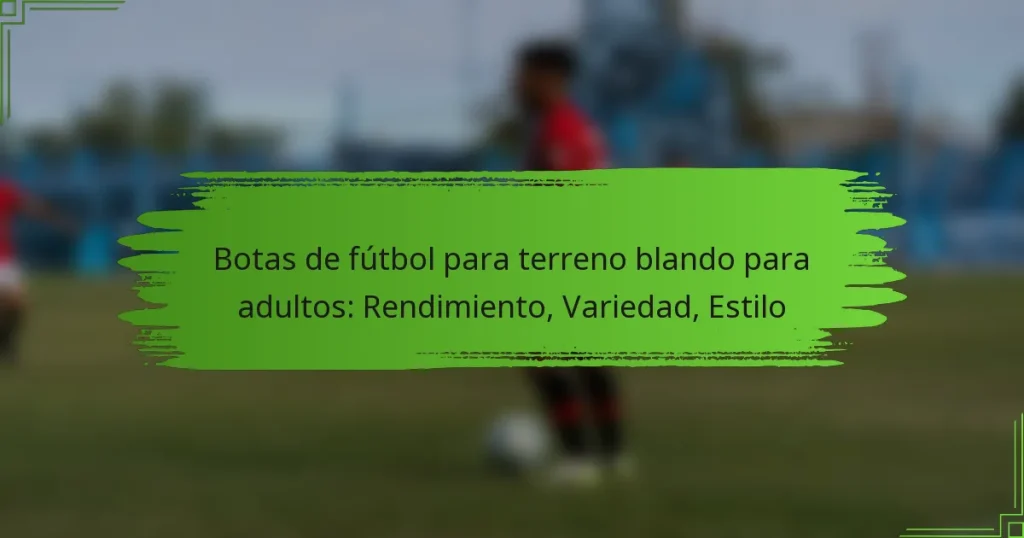 Botas de fútbol para terreno blando para adultos: Rendimiento, Variedad, Estilo