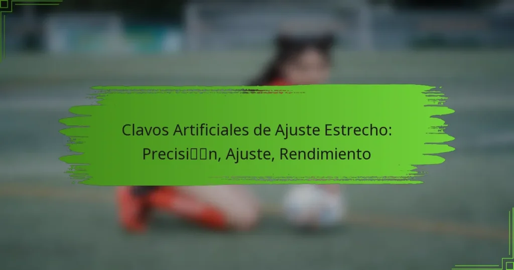 Clavos Artificiales de Ajuste Estrecho: Precisión, Ajuste, Rendimiento
