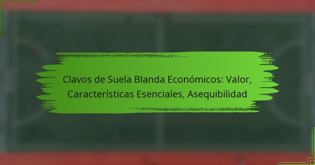 Clavos de Suela Blanda Económicos: Valor, Características Esenciales, Asequibilidad
