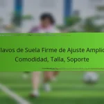Clavos de Suela Firme de Ajuste Amplio: Comodidad, Talla, Soporte