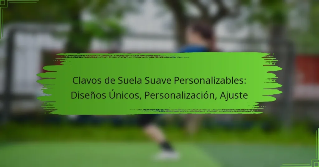 Clavos de Suela Suave Personalizables: Diseños Únicos, Personalización, Ajuste