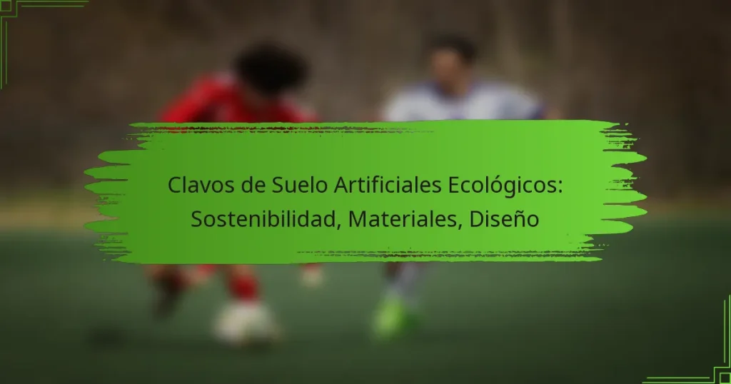 Clavos de Suelo Artificiales Ecológicos: Sostenibilidad, Materiales, Diseño