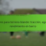 Clavos para terreno blando: tracción, agarre, rendimiento en barro