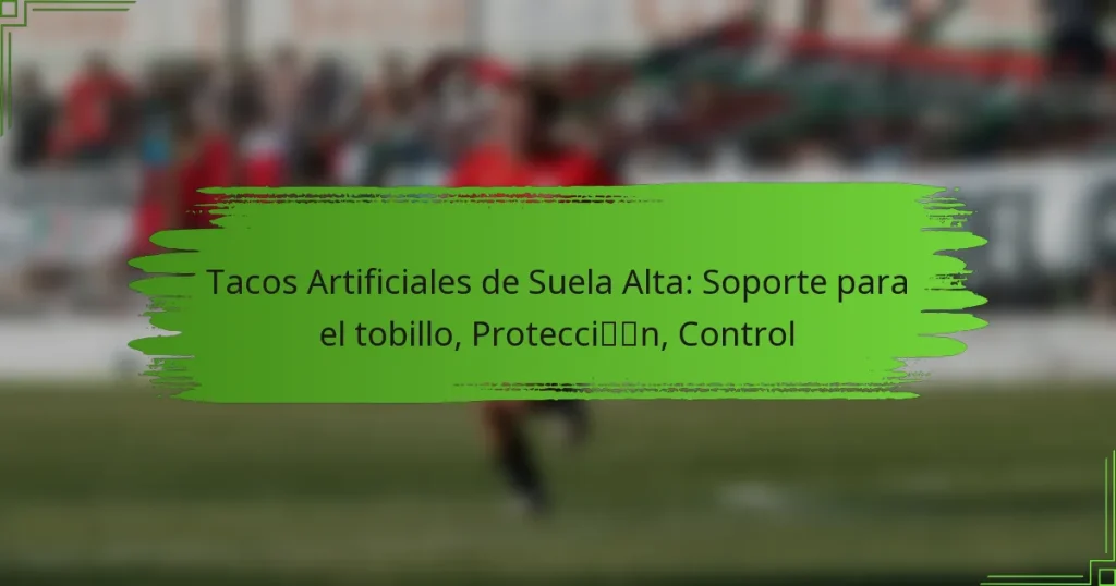 Tacos Artificiales de Suela Alta: Soporte para el tobillo, Protección, Control